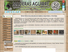 Tablet Screenshot of maderasaguirre.com